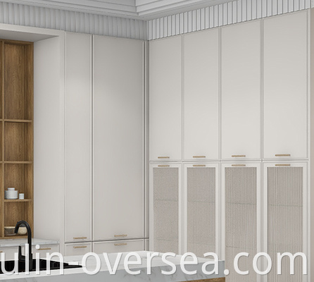 Luxury European design lacquer kitchen cabinets with island